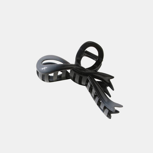 Bow Resin Hair Claw Clip  Jassorted Black One Size 