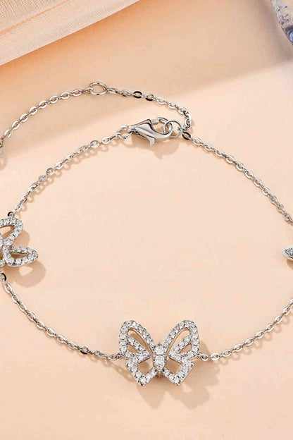 Moissanite Butterfly Shape Bracelet  Jassorted   