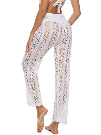 Cutout Drawstring High Waist Swim Pants  Trendsi   