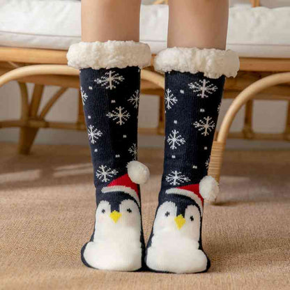 Cozy Christmas Socks  Jassorted Style D One Size 