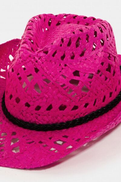 Cutout Wide Brim Hat  Trendsi   