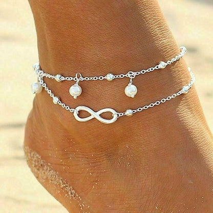 Premium Infinity Double Ankle Bracelet (Anklet)  Jassorted   